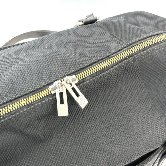 LOUIS VUITTON M93066 Damier-Jean Akatan Hand Bag Shoulder Bag Canvas Black - Picture 8 of 16